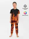 Детская пижама с брюками / Огонь с искрами