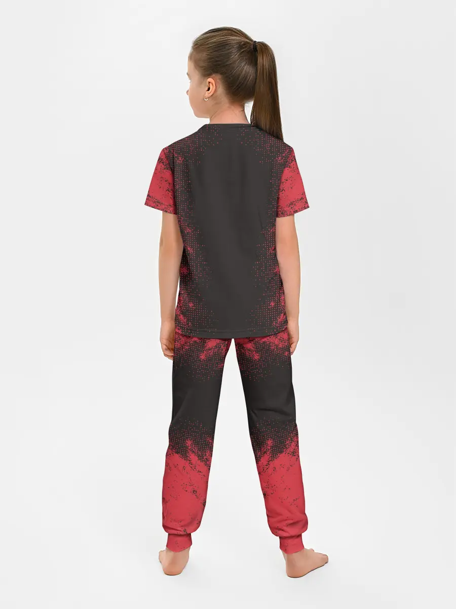Детская пижама с брюками / ИГРА В КАЛЬМАРА | СОТРУДНИК ТРЕУГОЛЬНИК