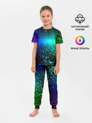 Детская пижама с брюками / Neon