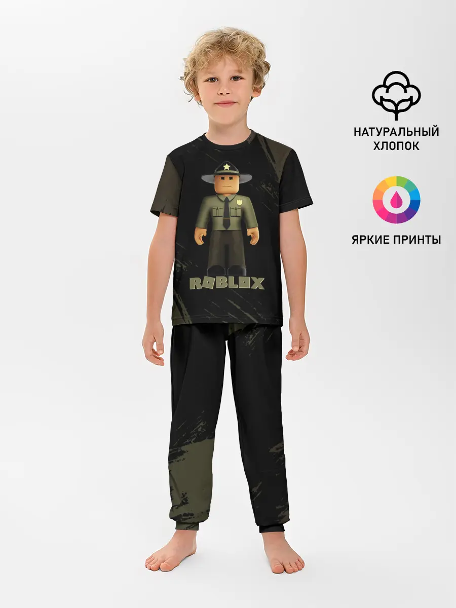 Детская пижама с брюками / ШЕРИФ | РОБЛОКС