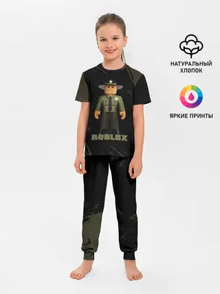 Детская пижама с брюками / ШЕРИФ | РОБЛОКС