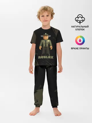Детская пижама с брюками / ШЕРИФ | РОБЛОКС