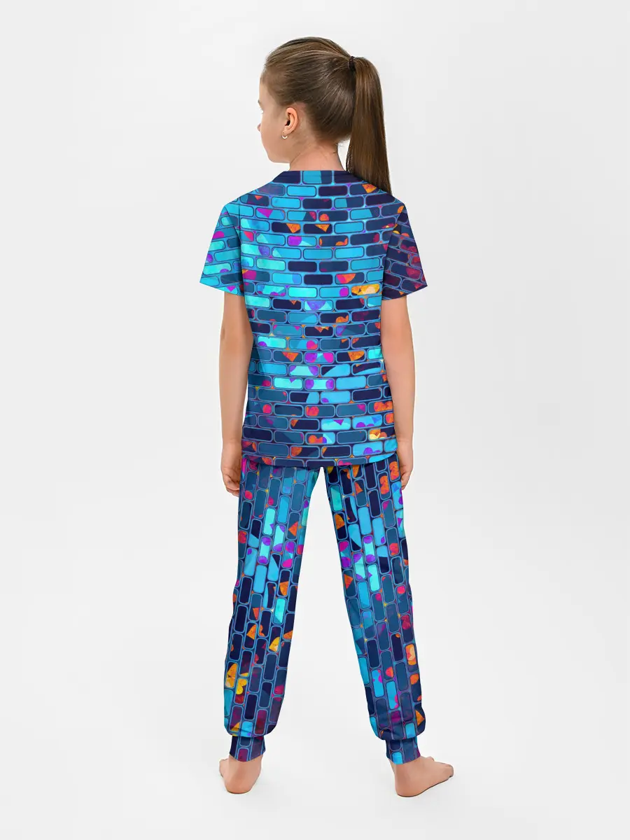Детская пижама с брюками / Кирпичики.
