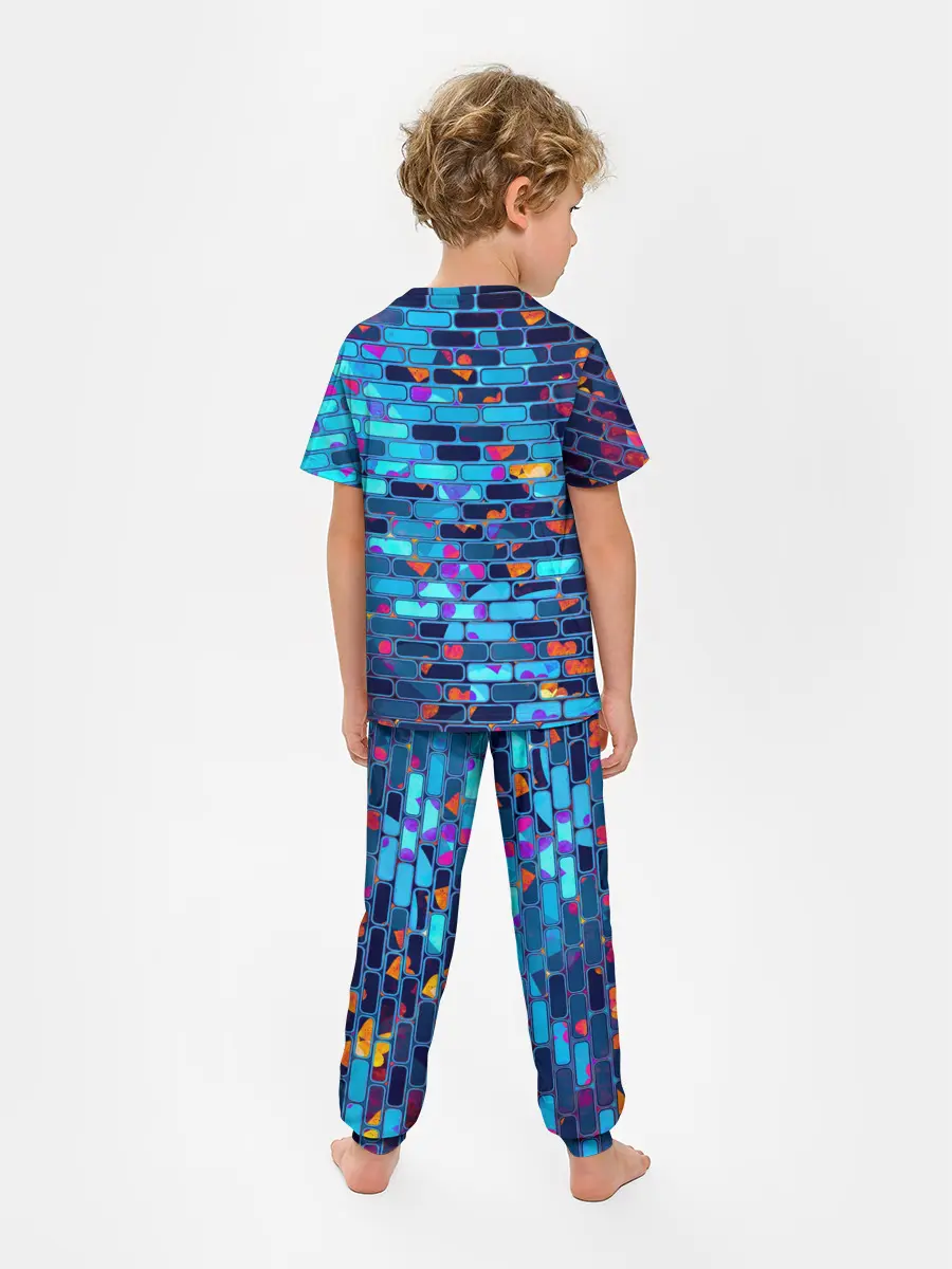 Детская пижама с брюками / Кирпичики.