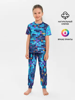 Детская пижама с брюками / Кирпичики.