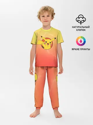 Детская пижама с брюками / Пикачу