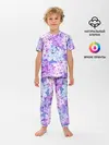 Детская пижама с брюками / СИРЕНЬ | ЦВЕТЫ | LILAC