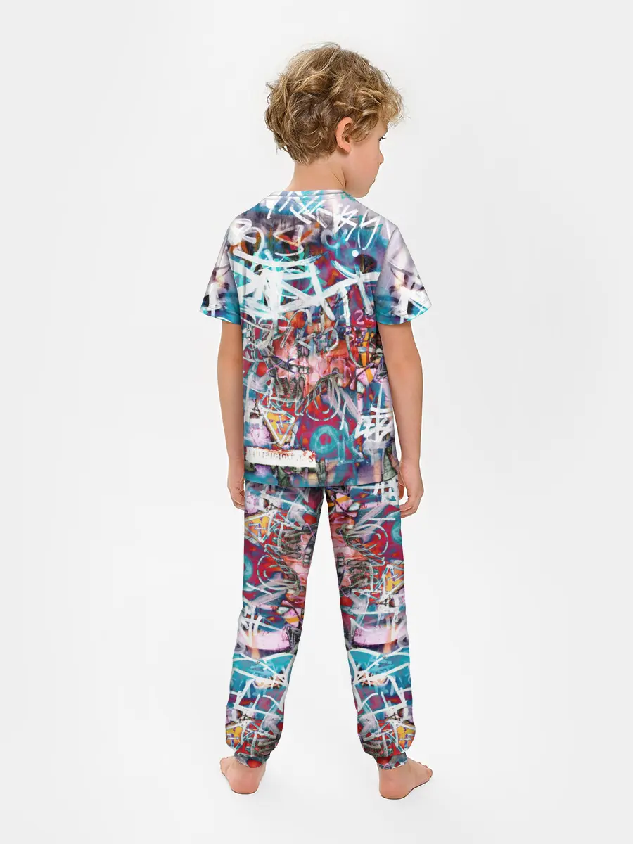 Детская пижама с брюками / Wall graffiti
