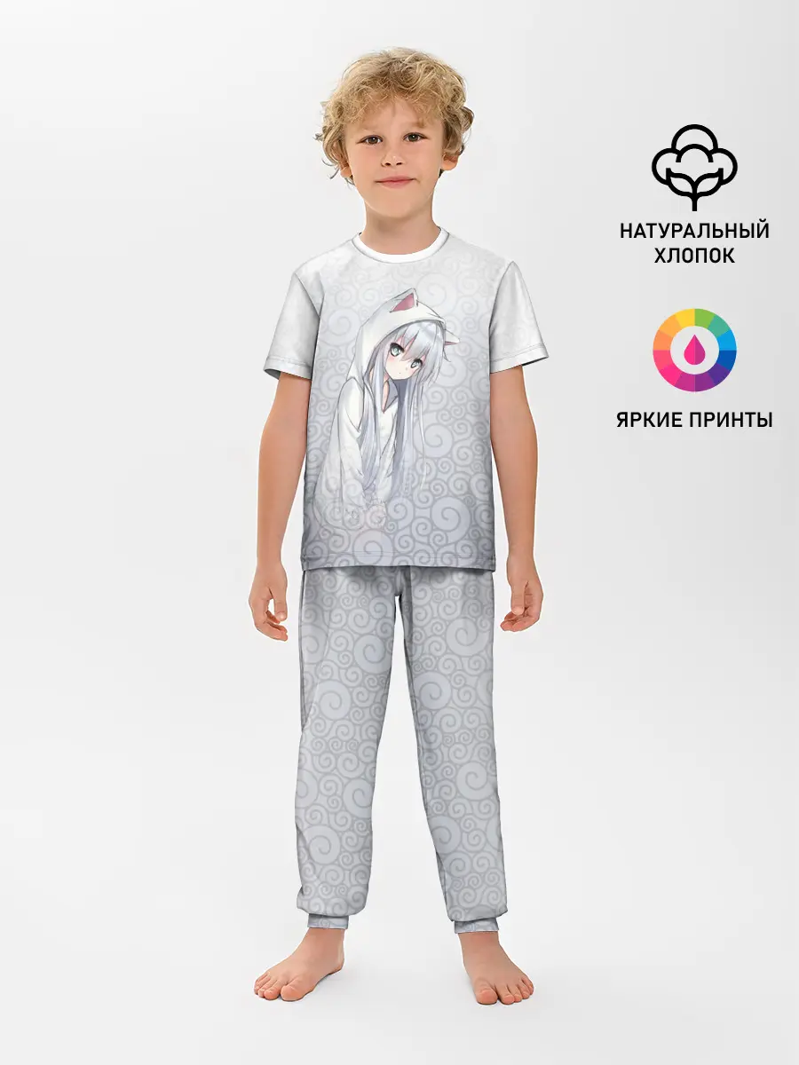 Детская пижама с брюками / Cat-girl