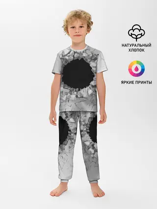 Детская пижама с брюками / Сквозная дыра
