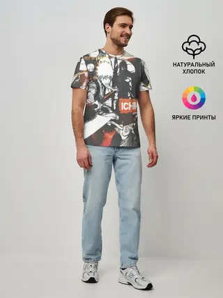 Мужская базовая футболка / Bleach Блич Ичиго Курасаки