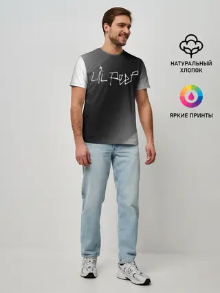 Мужская базовая футболка / LIL PEEP / ЛИЛ ПИП