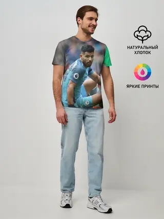 Мужская базовая футболка / Серхио Агуэро