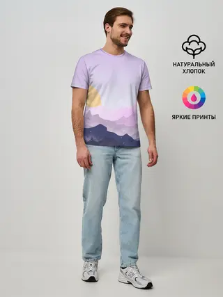 Мужская базовая футболка / Firewatch