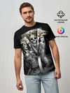 Мужская базовая футболка / Череп Король