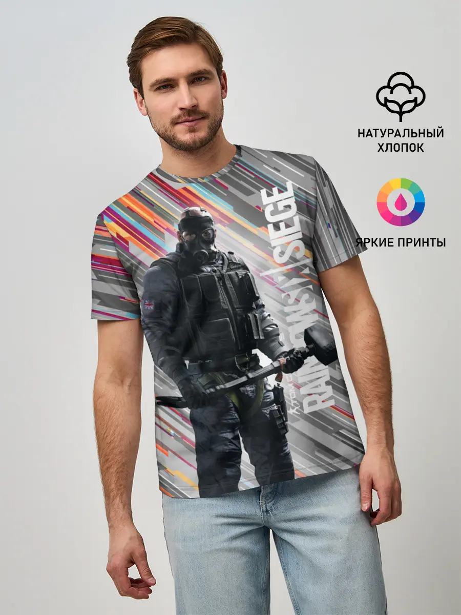Мужская базовая футболка / Rainbow Six Siege