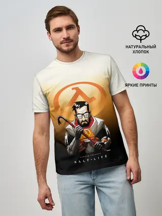 Мужская базовая футболка / FREEMAN | HALF-LIFE