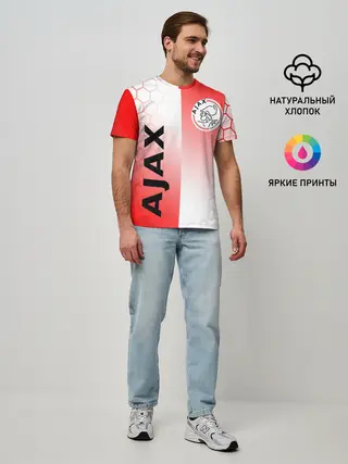 Мужская базовая футболка / FC AJAX AMSTERDAM / ФК АЯКС