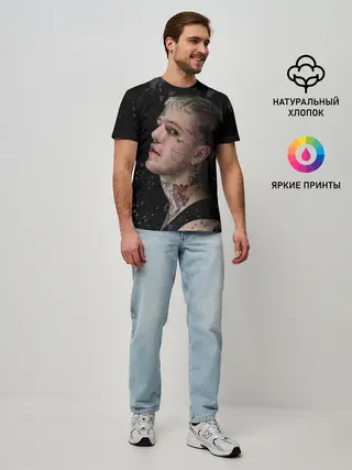 Мужская базовая футболка / Lil Peep