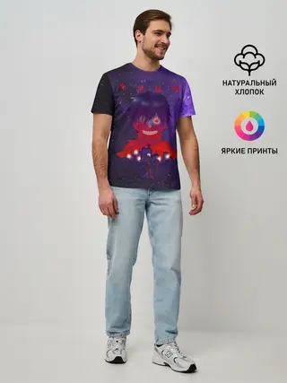 Мужская базовая футболка / Канеки над Токио