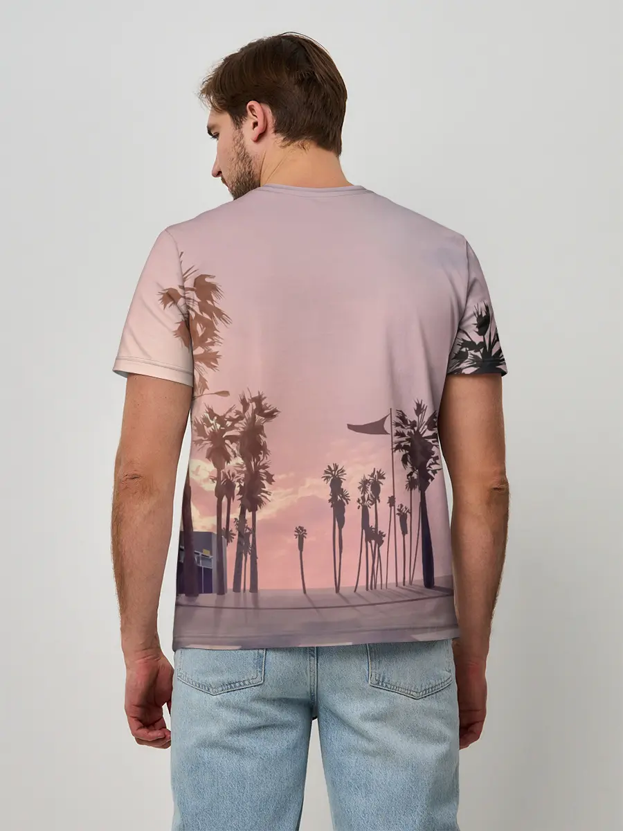 Мужская базовая футболка / Grand Theft Auto V девушка