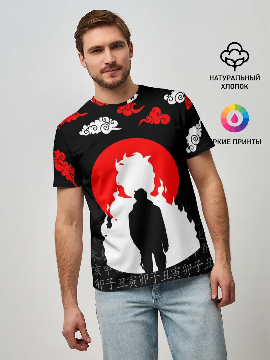 Мужская базовая футболка / СОН ДЖИН ВУ / SOLO LEVELING