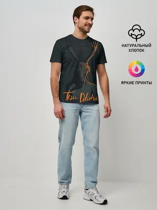 Мужская базовая футболка / True Detective