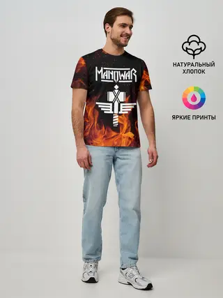 Мужская базовая футболка / Manowar
