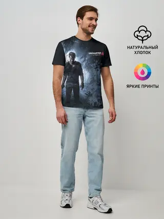 Мужская базовая футболка / Drake in jungle