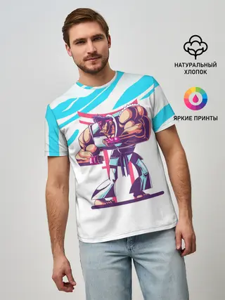 Мужская базовая футболка / Опасный Рю