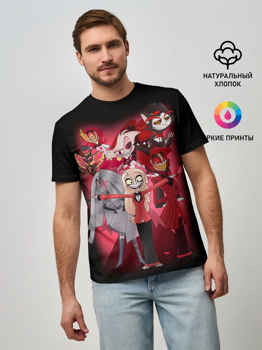 Мужская базовая футболка / Отель хазбин