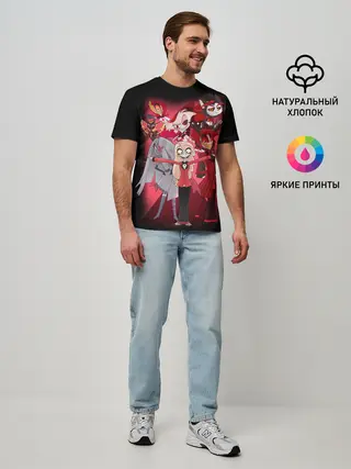 Мужская базовая футболка / Отель хазбин