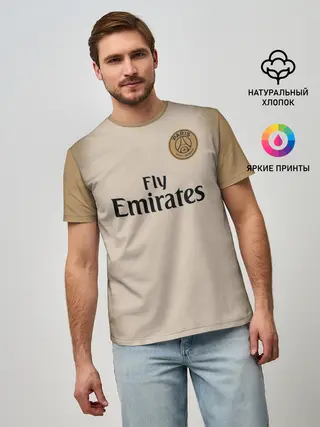 Мужская базовая футболка / Неймар Форма Новая Away 18/19