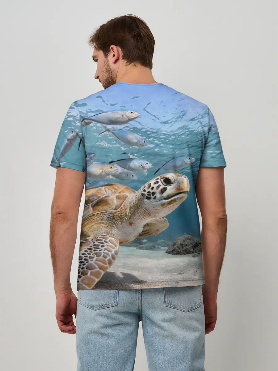 Мужская базовая футболка / Морская черепаха