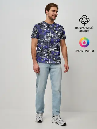 Мужская базовая футболка / Гоночная машина