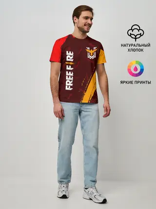 Мужская базовая футболка / FREE FIRE / ФРИ ФАЕР