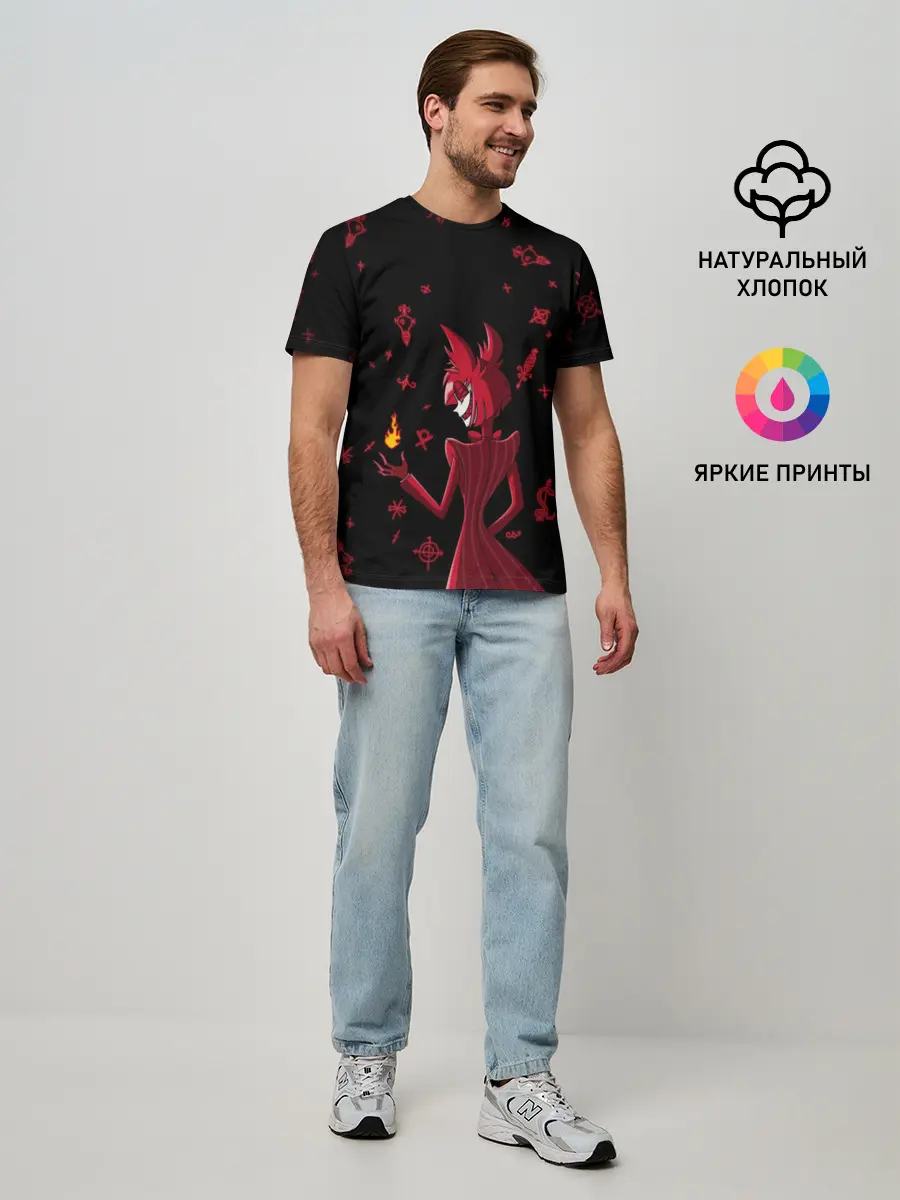 Мужская базовая футболка / Аластор Отель Хазбин