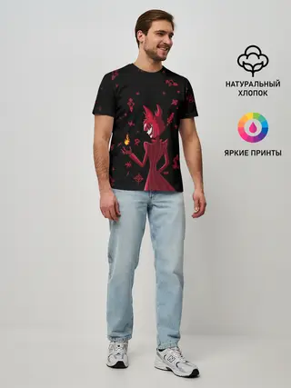 Мужская базовая футболка / Аластор Отель Хазбин