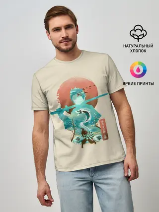 Мужская базовая футболка / Demon Slayer. Tanjiro