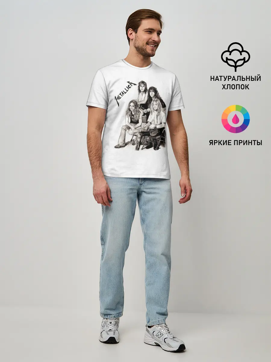Мужская базовая футболка / Metallica