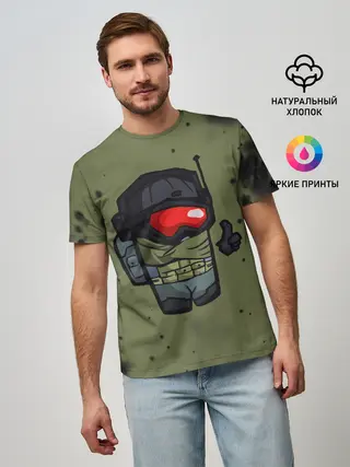 Мужская базовая футболка / AMONG US & CALL OF DUTY