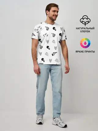 Мужская базовая футболка / Кровосток | Паттерн