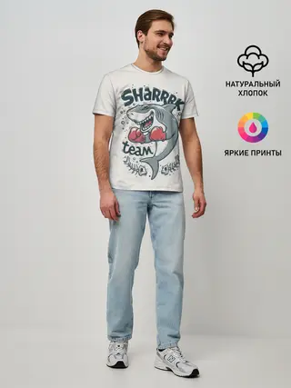 Мужская базовая футболка / Shark