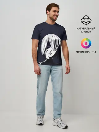 Мужская базовая футболка / Nier Automata | 2B