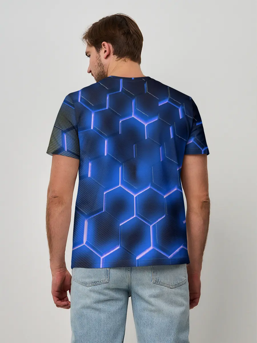 Мужская базовая футболка / НЕОНОВАЯ БРОНЯ