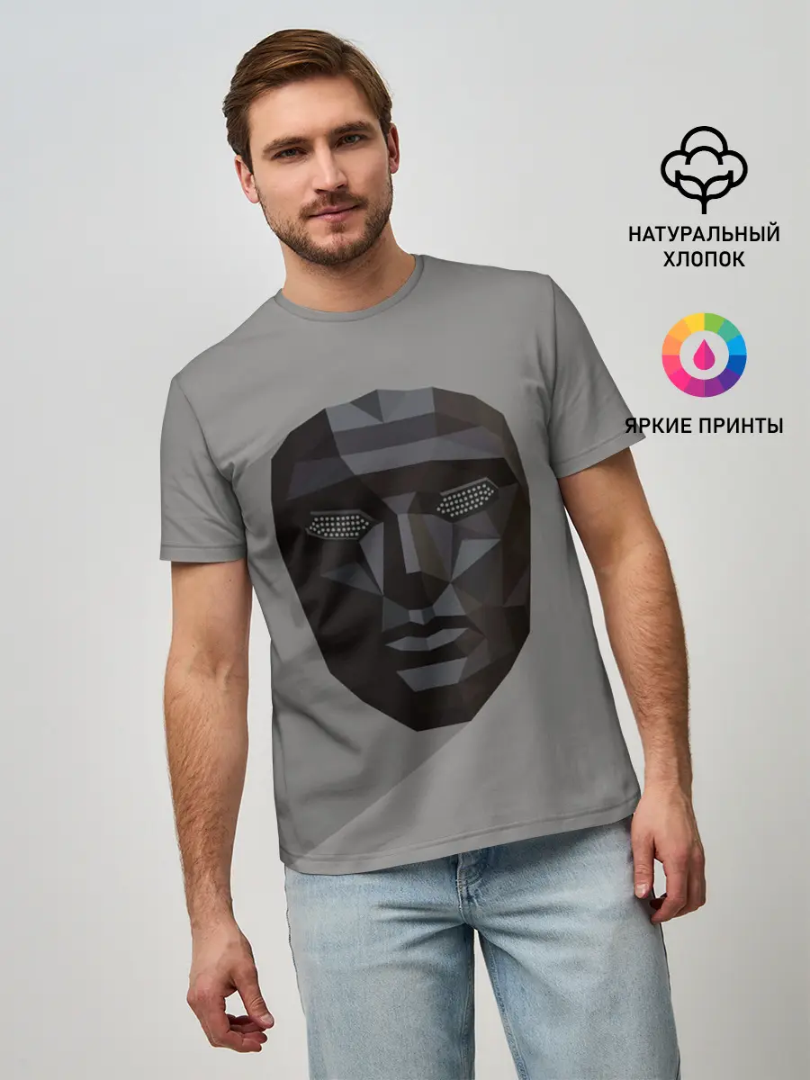 Мужская базовая футболка / ИГРА В КАЛЬМАРА РАСПОРЯДИТЕЛЬ | SQUID GAME