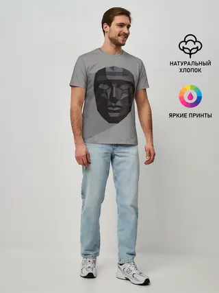 Мужская базовая футболка / ИГРА В КАЛЬМАРА РАСПОРЯДИТЕЛЬ | SQUID GAME