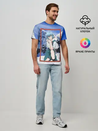 Мужская базовая футболка / Рей Аянами