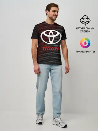Мужская базовая футболка / TOYOTA / ТОЙОТА