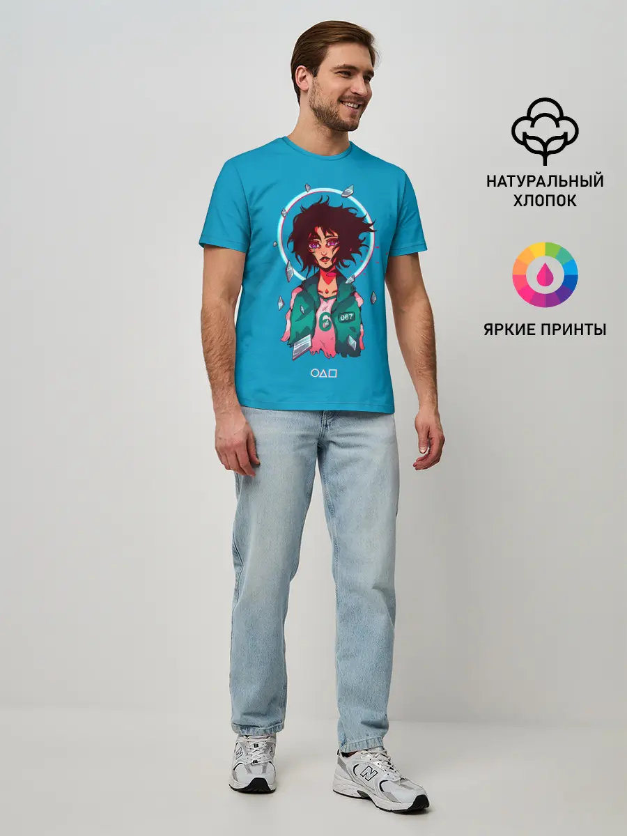 Мужская базовая футболка / Плачущая 067